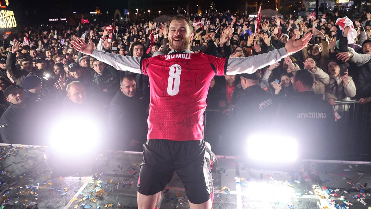 Condecoran a Georgia tras avanzar por primera vez a una Eurocopa