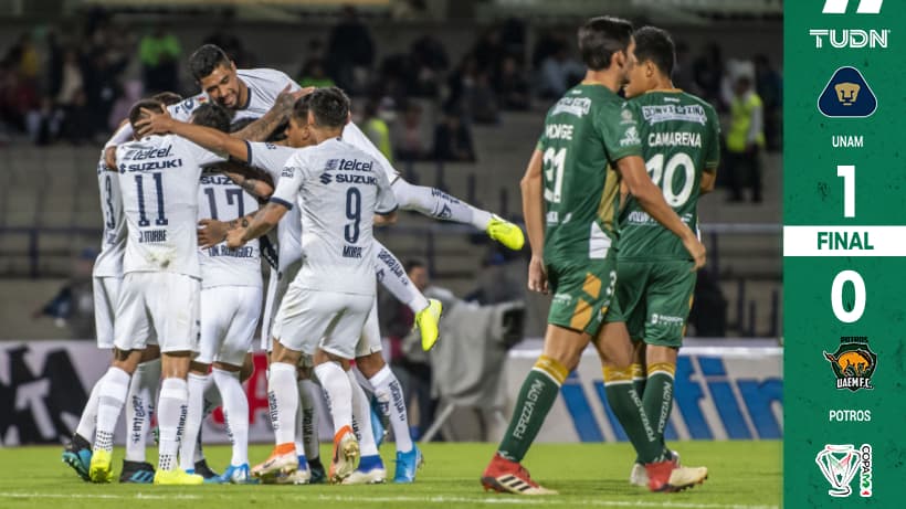 Pumas se llevó la victoria ante Potros con un golazo de Alan Mendoza