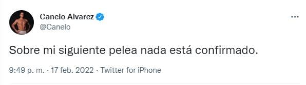 Canelo mete calma ante todas las versiones de rivales