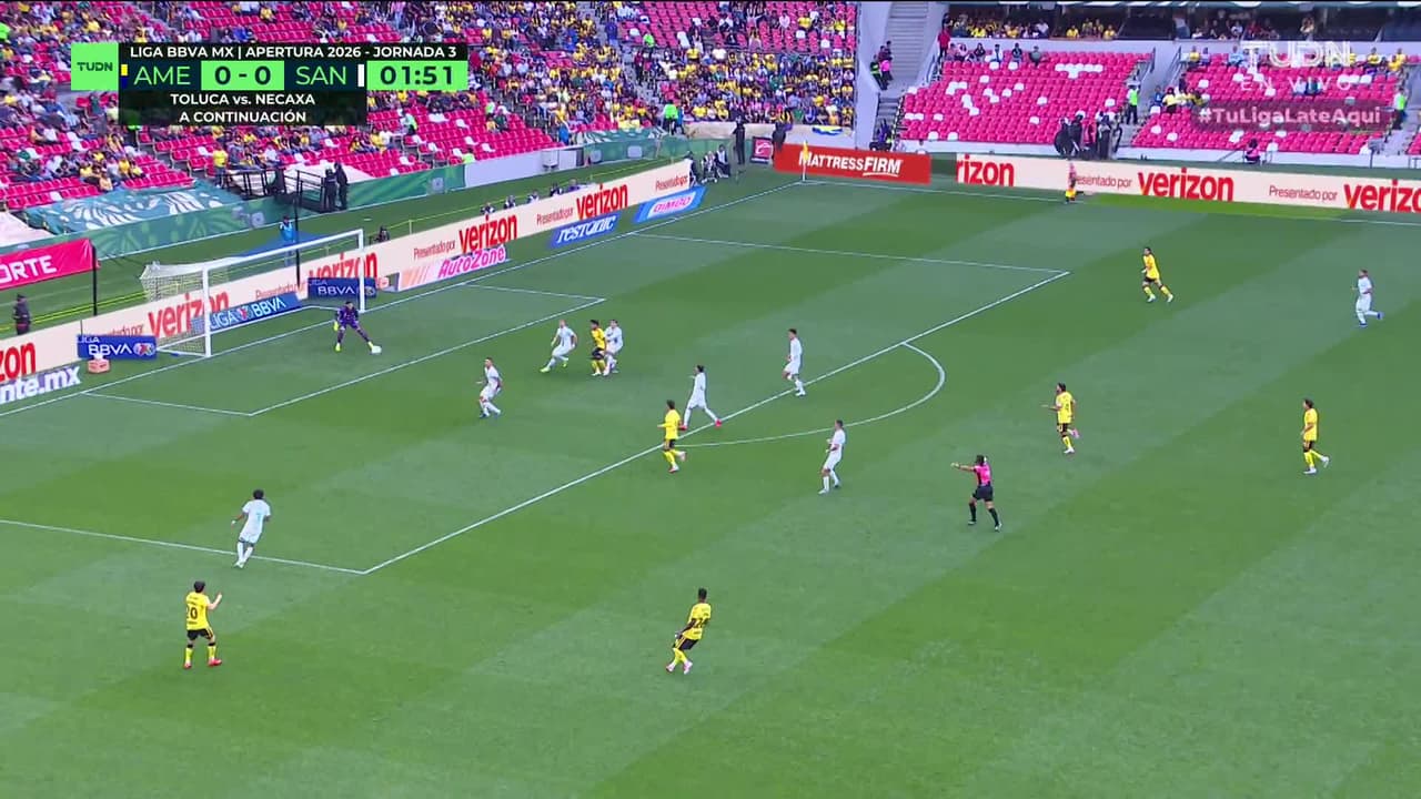 ¡GOL!  anota para América. Henry Martín