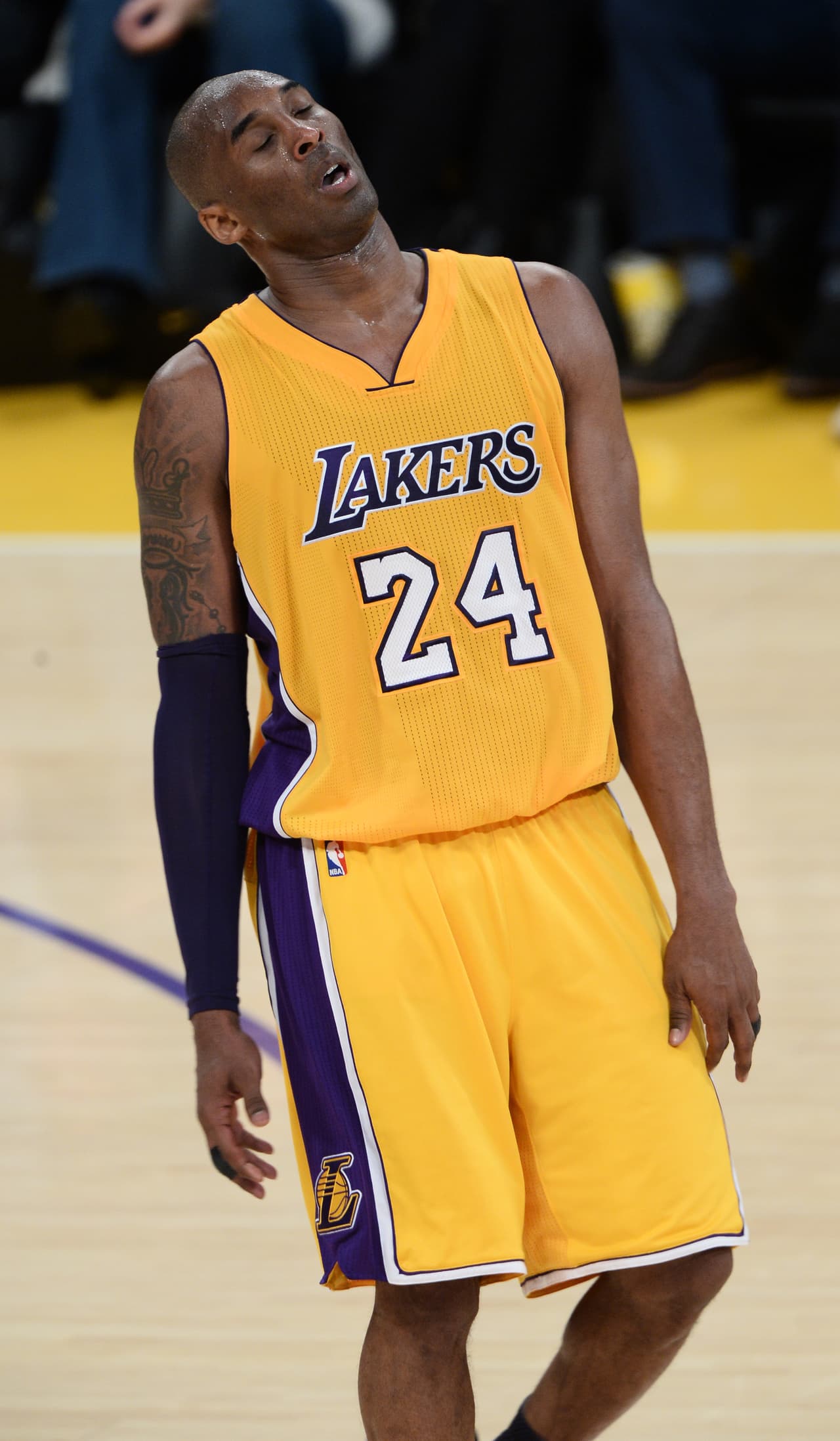 Ellos no pudieron perderse el último partido de la gran estrella del basketball.