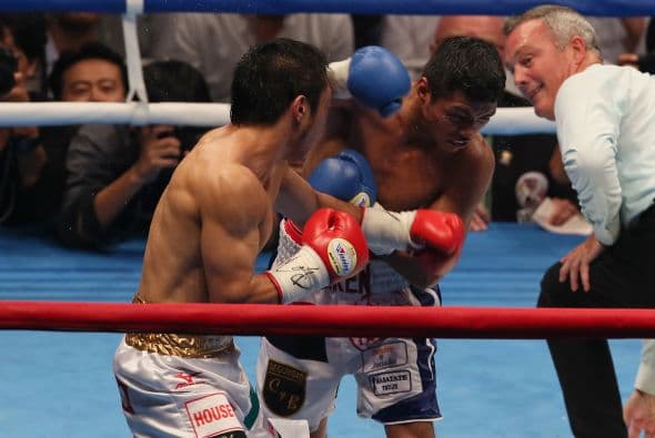 Trató de reaccionar el japonés pero no pudo con González.