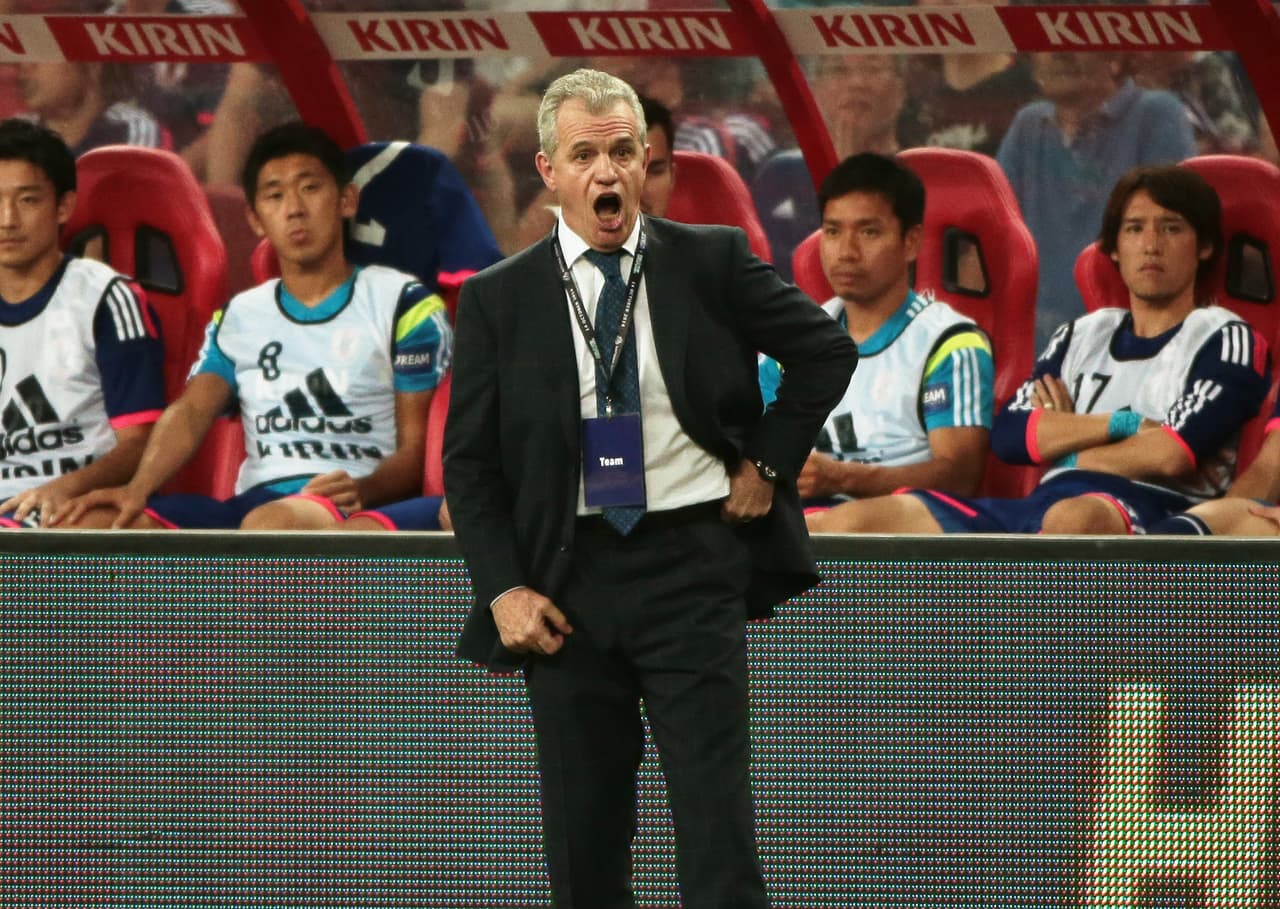 Javier Aguirre durante su etapa como seleccionador de Japón.
