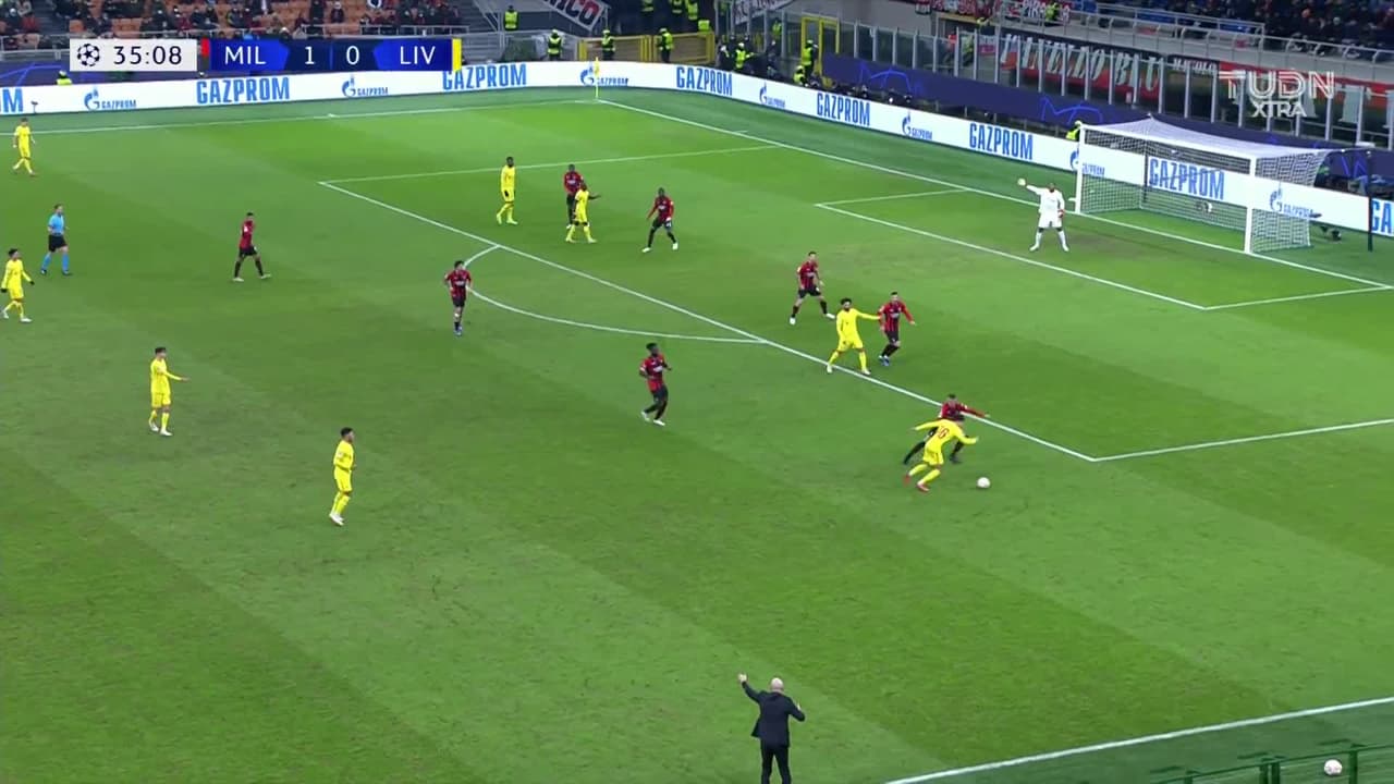 ¡Gol del Liverpool! Apareció Salah y puso el 1-1 ante el AC Milan