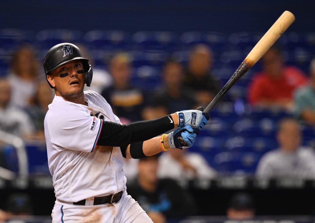 Miguel Rojas de los Miami Marlins.