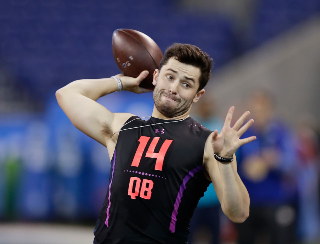 <b>Baker Mayfield (Draft 2018)</b>
<br>- Los Browns tuvieron por segundo año consecutivo la primera selección.
<br>- Después de que desfiló una gran cantidad de quarterbacks, apostaron por Baker Mayfield.