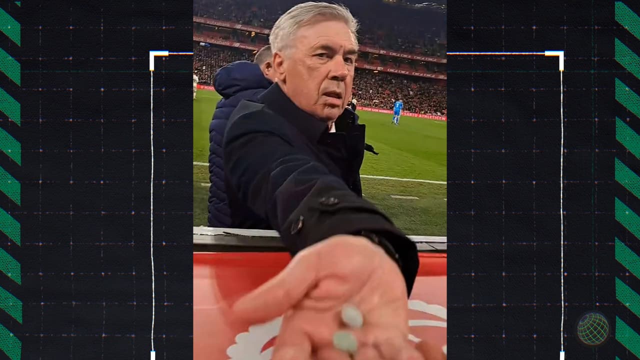 ¡Insólito! Aficionado pide chicles a Carlo Ancelotti antes de partido del Real Madrid
