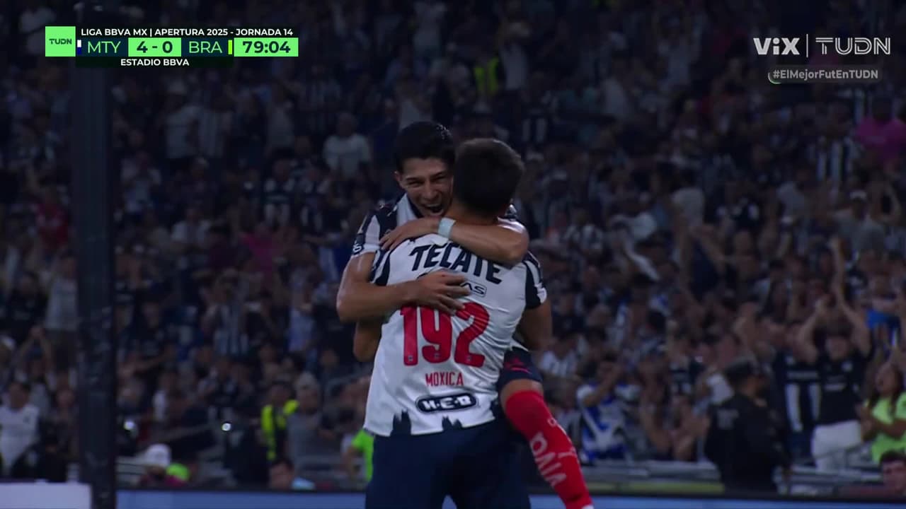 ¡Noche soñada! Joaquin Moxica se estrena con los Rayados en primera