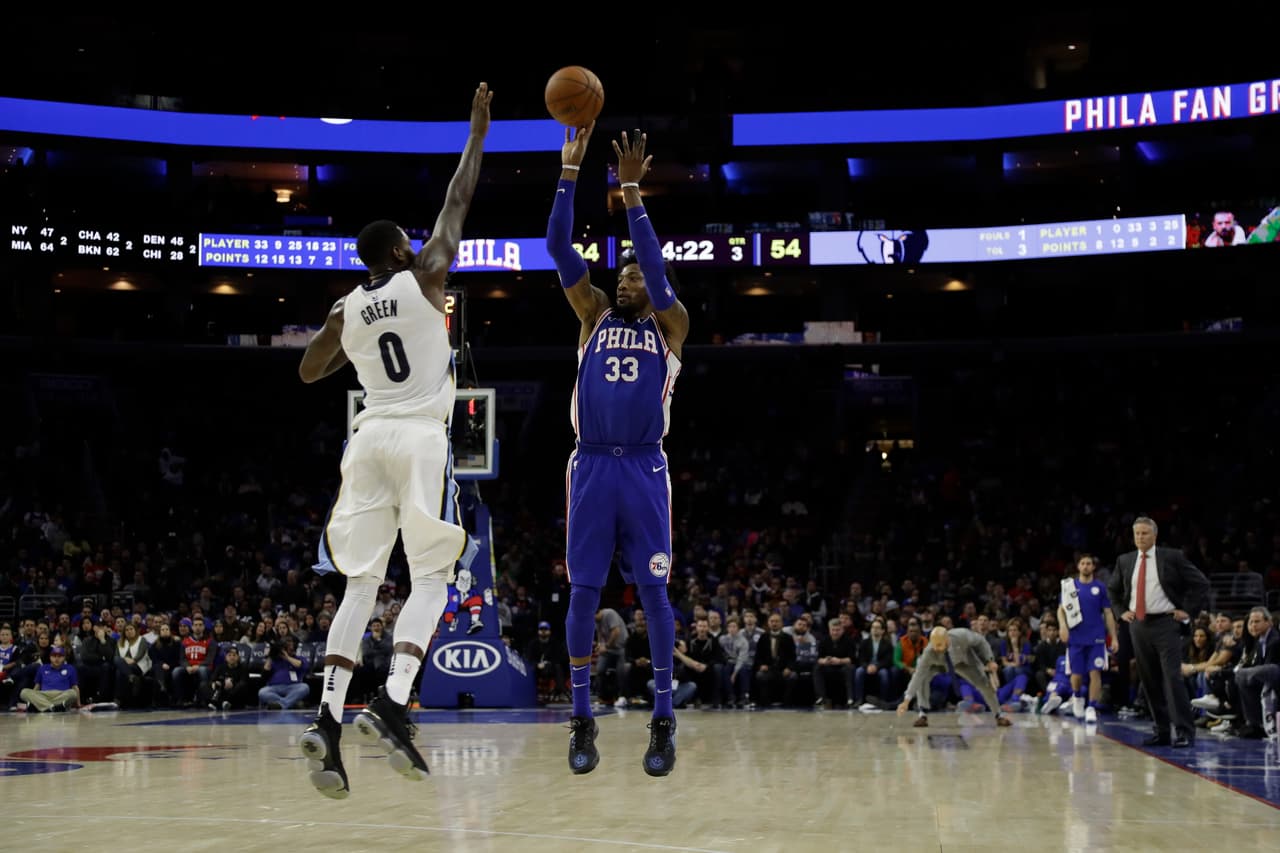 Triunfo de los Philadelphia 76ers en el Wells Fargo Center por 105-119 ante los Memphis Grizzlies.