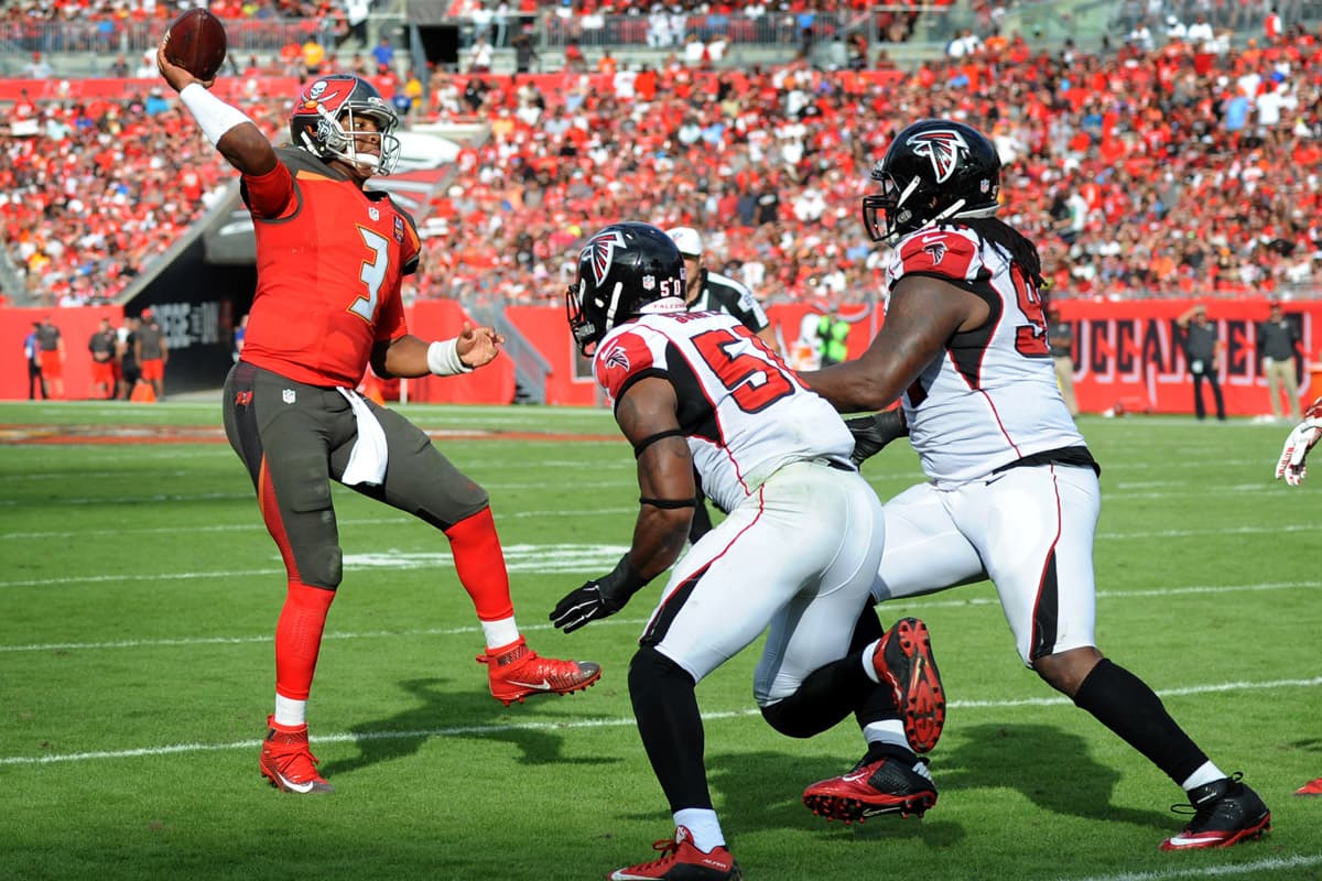 Con 1:39 en el reloj de juego, Jameis Winston lanzó un pase de TD de 6 yardas a Mike Evans para que los 'Bucs' derrotaran 23-19 a Falcons.