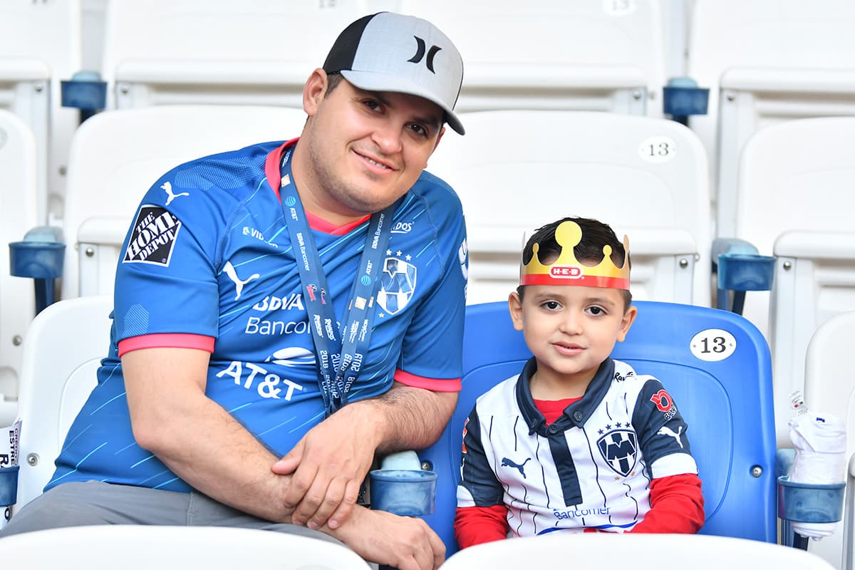 Los fanáticos de Rayados en el Estadio Bancomer para el juego contra Tuzos en la Jornada 1 del Clausura 2019.