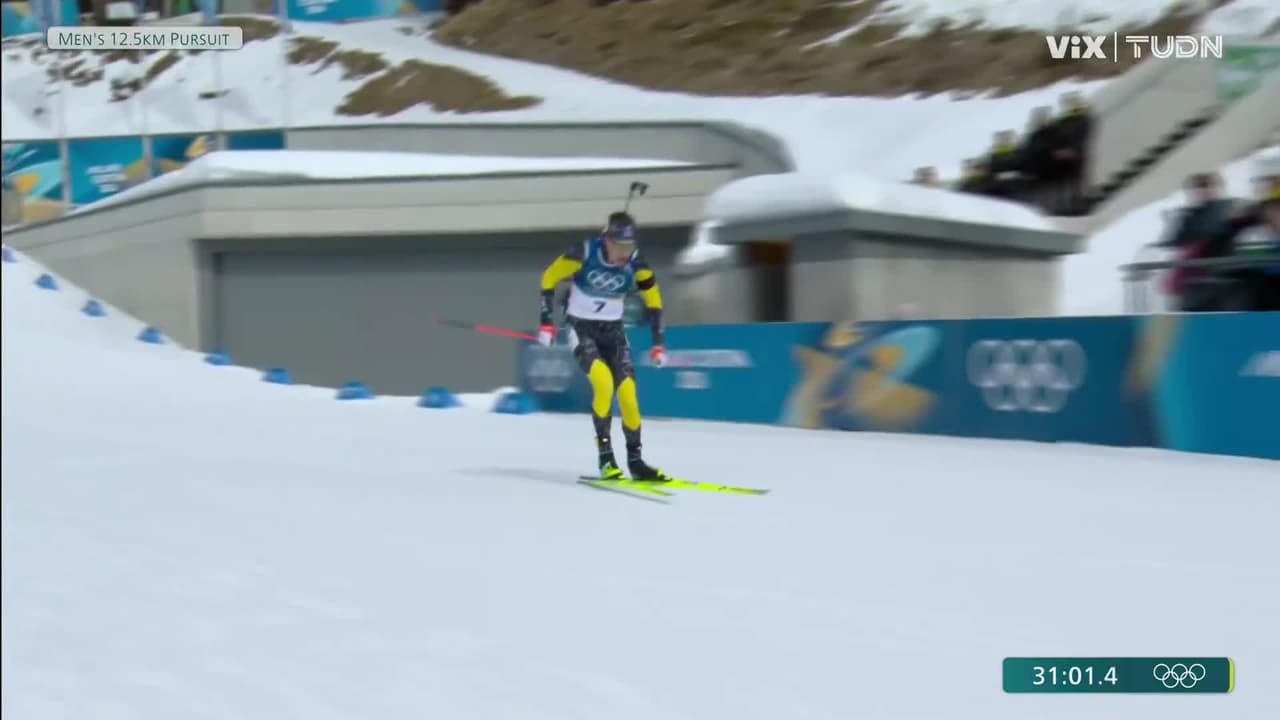 Martin Ponsiluoma se lleva el oro en persecución de biatlón