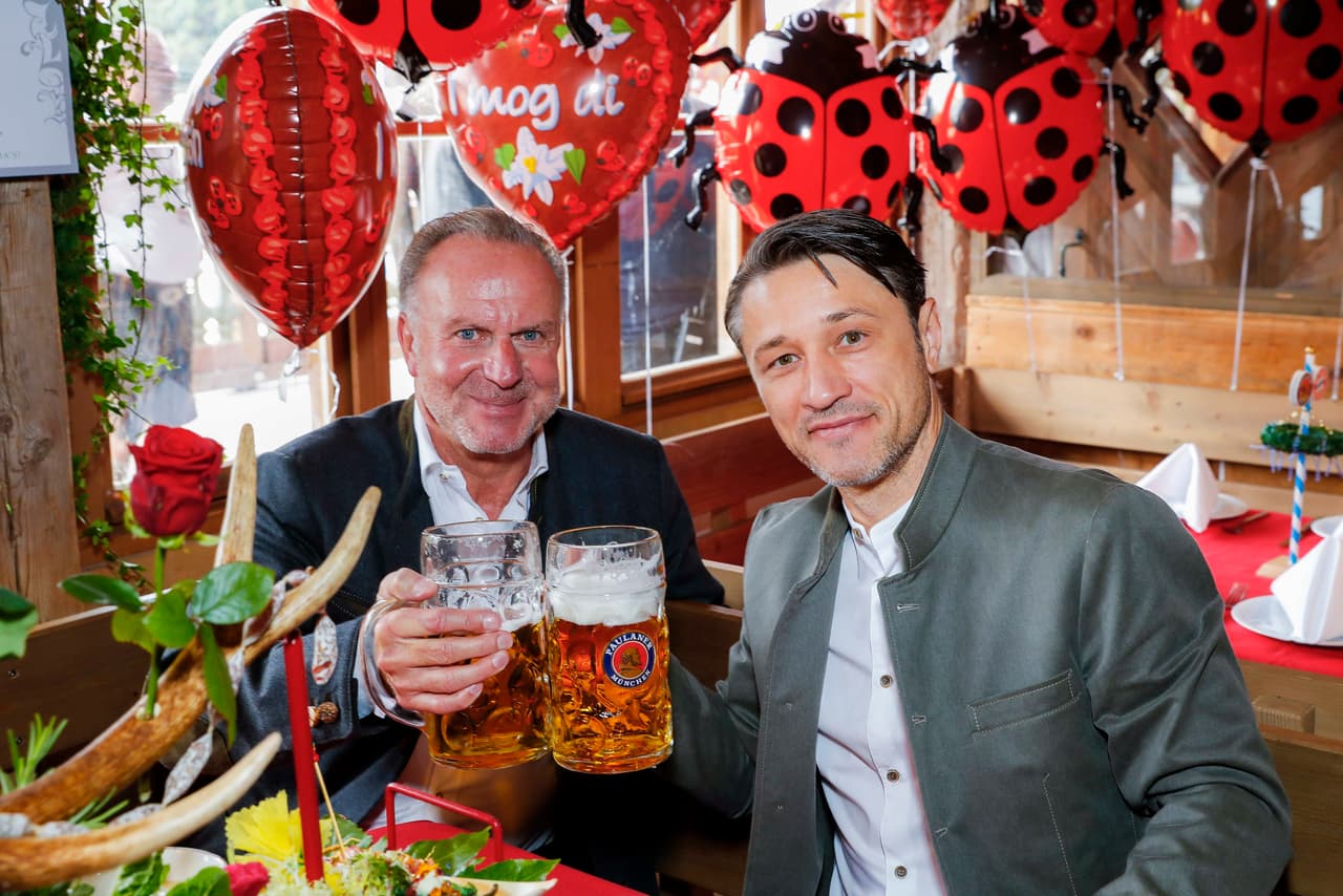 Karl-Heinz Rummenigge, director general del Bayern Múnich, y Kovac ¿Hablarían de su continuidad?