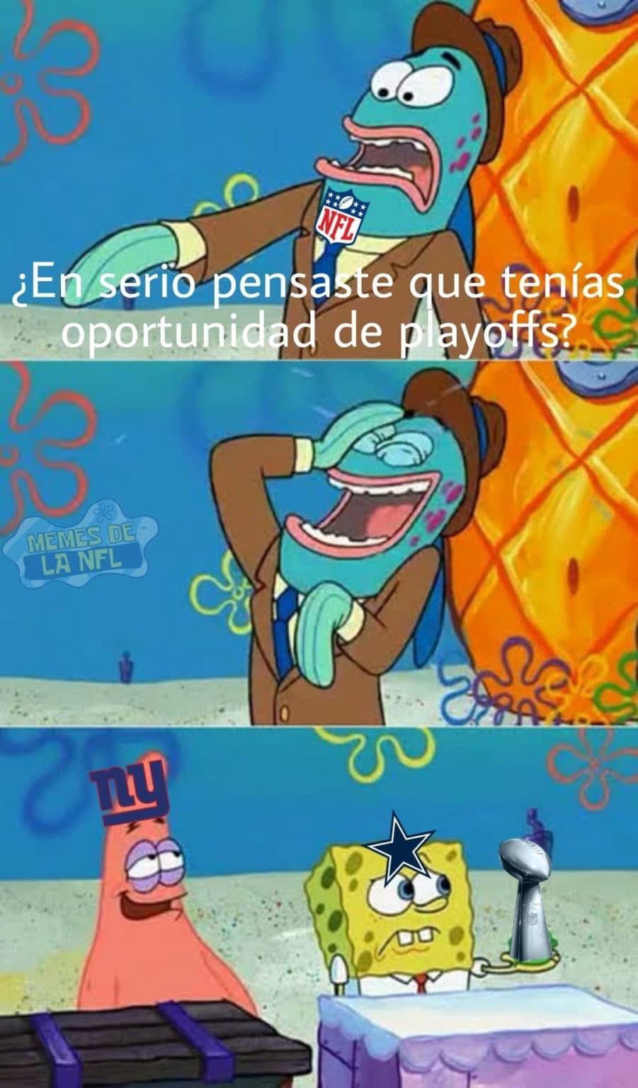 Termina la temporada regular de la NFL y nosotros te regalamos los mejores memes que nos dejo la semana 17.