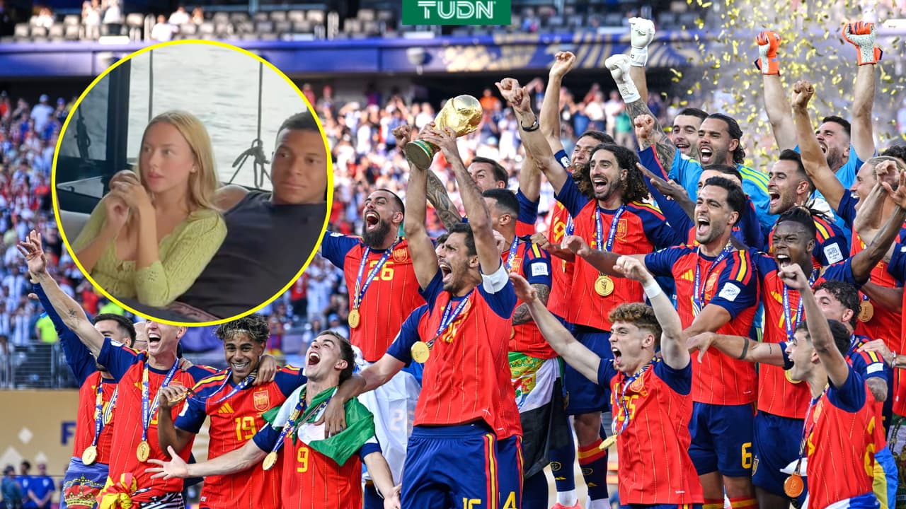 ¡Con Ester Expósito! Así disfrutó Kylian Mbappé la final del Mundial 2026