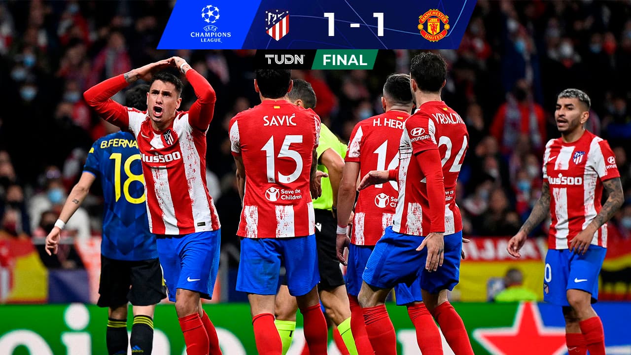 Manchester United frena con empate al Atlético de Madrid