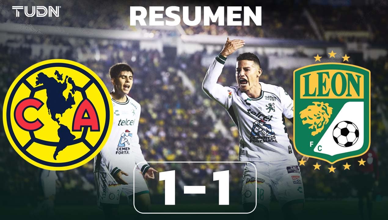 Resumen | León rescata el empate vs América con gol de James Rodríguez