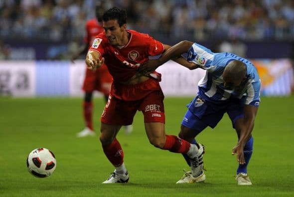 En otro duelo, el Sevilla visitó el estadio del Málaga.