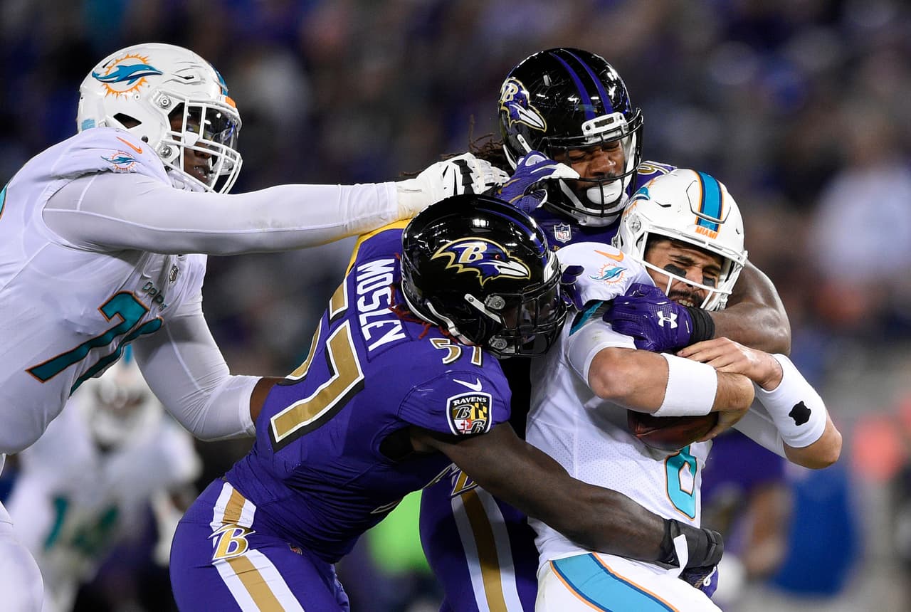 Baltimore despedazó a Miami en ‘TNF’ con blanqueada 40-0