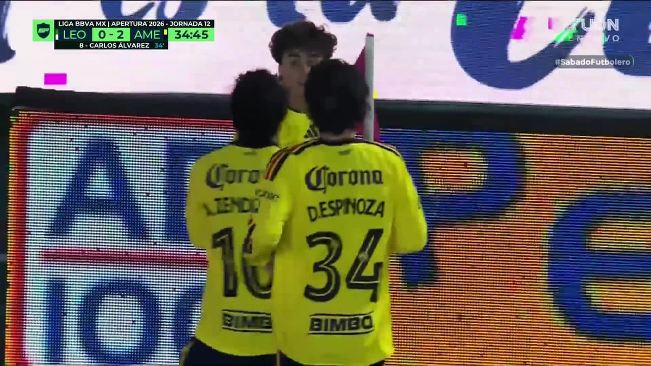 GOLAZO de Carlos Ávarez Así fue su primer festejo con América