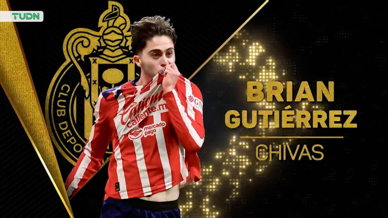Brian Gutiérrez gana el Balón de Oro como Novato del Año de la Liga MX