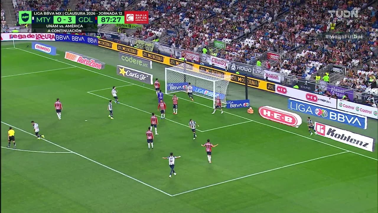 ¡GOL!  anota para Monterrey. Uros Djurdjevic