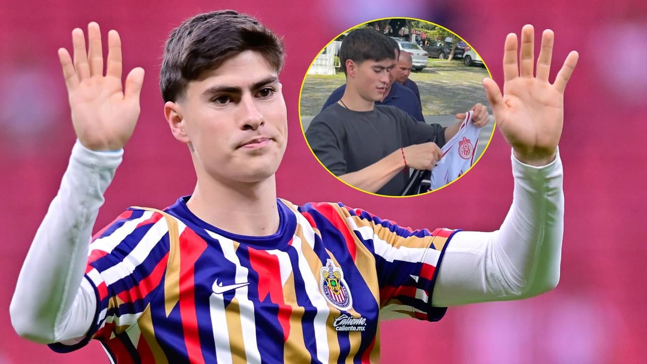 Armando Hormiga González consiente a la afición de Chivas antes de ir a Europa