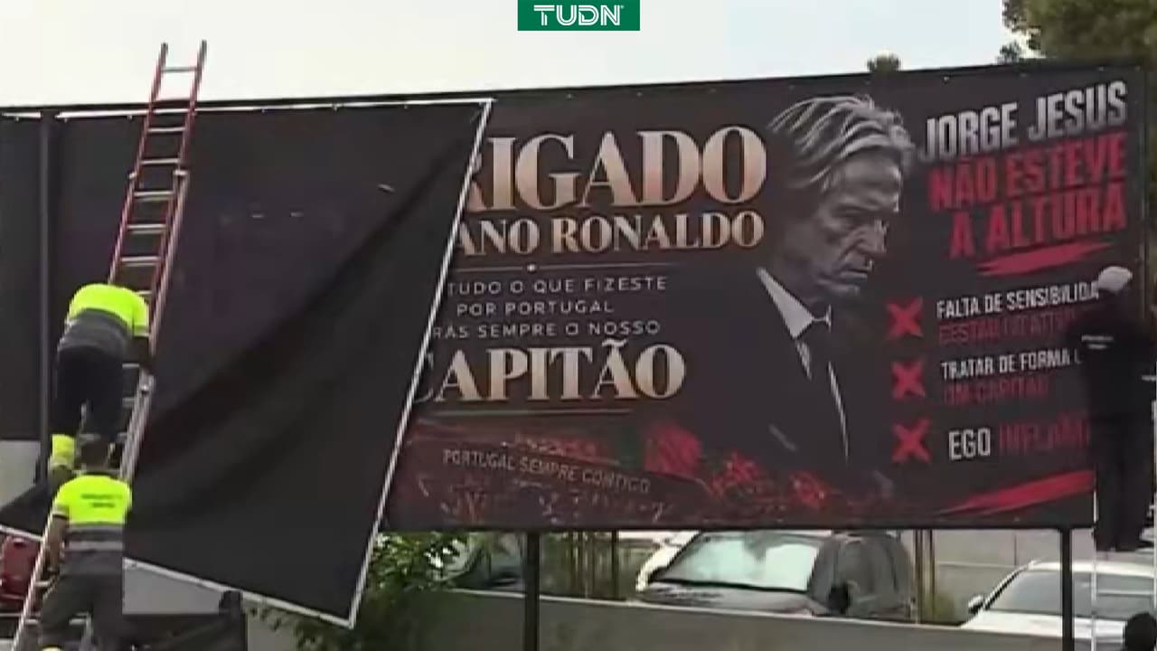 Retiran pancartas en Portugal en apoyo a Cristiano Ronaldo