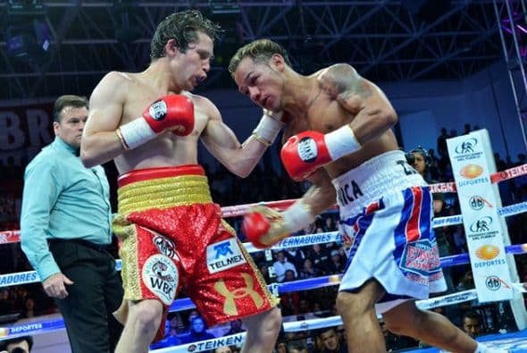 Concepción mostró mucho valor, pero poco boxeo, al final no le alcanzó para derrotar al mexicano (Foto: Alma Montiel).