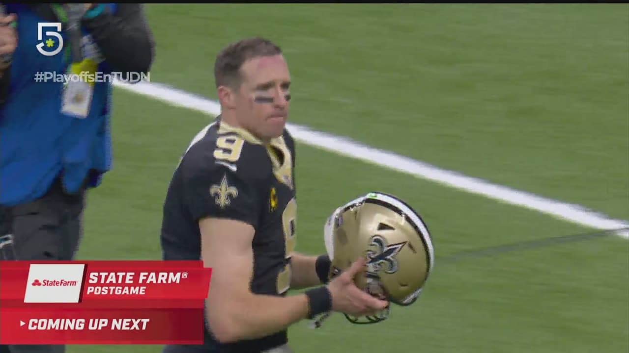 ¿Despedida trágica? Brees no aguanta las lágrimas tras la eliminación