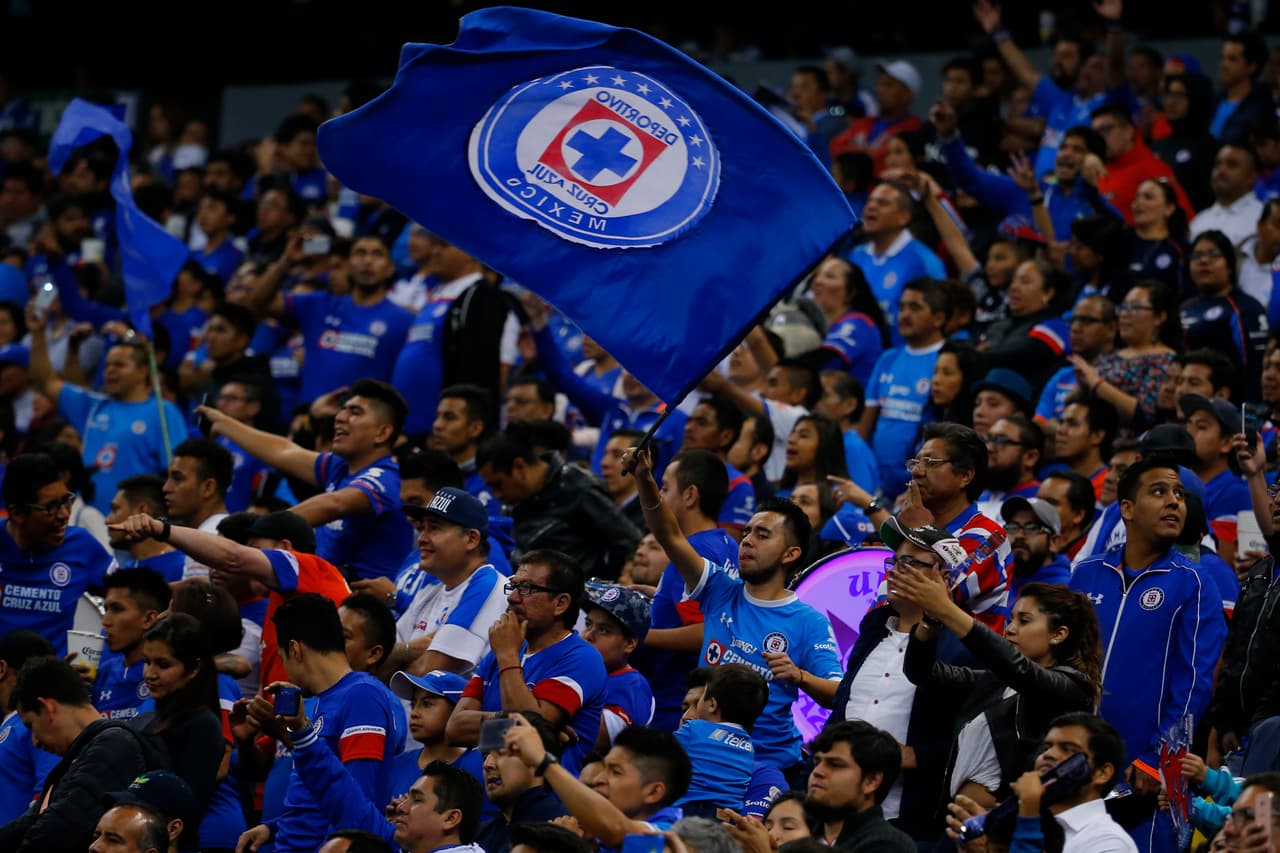 Ciudad de México, 1 de diciembre de 2018. , durante el partido de vuelta de los Cuartos de Final torneo Apertura 2018 de la Liga Bancomer MX, entre la Máquina Celeste del Cruz Azul y los Gallos Blancos de Querétaro, celebrado en el estadio Azteca. Foto: Imago7/Alejandra Suárez