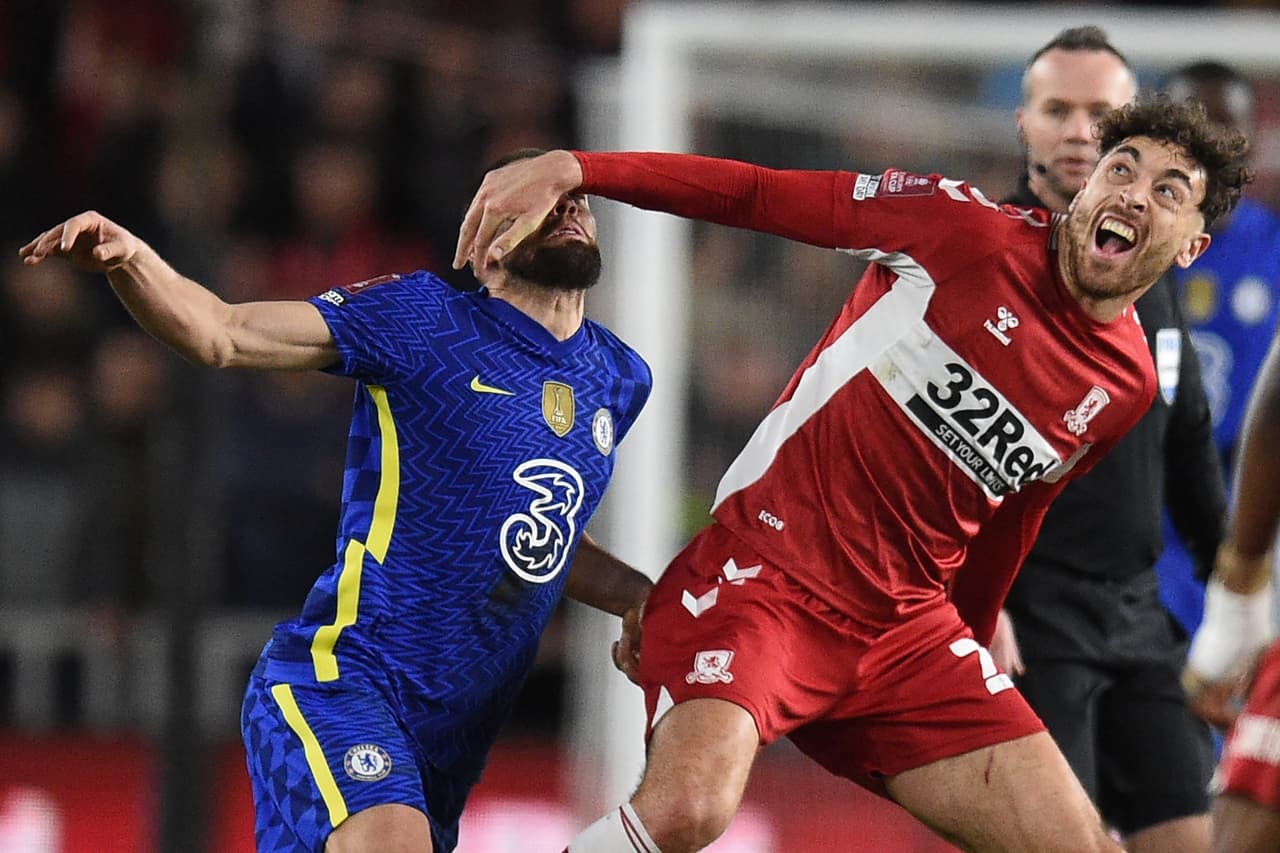 Chelsea eliminó al Middlesbrough por 0-2 en los Cuartos de Final de la FA Cup.