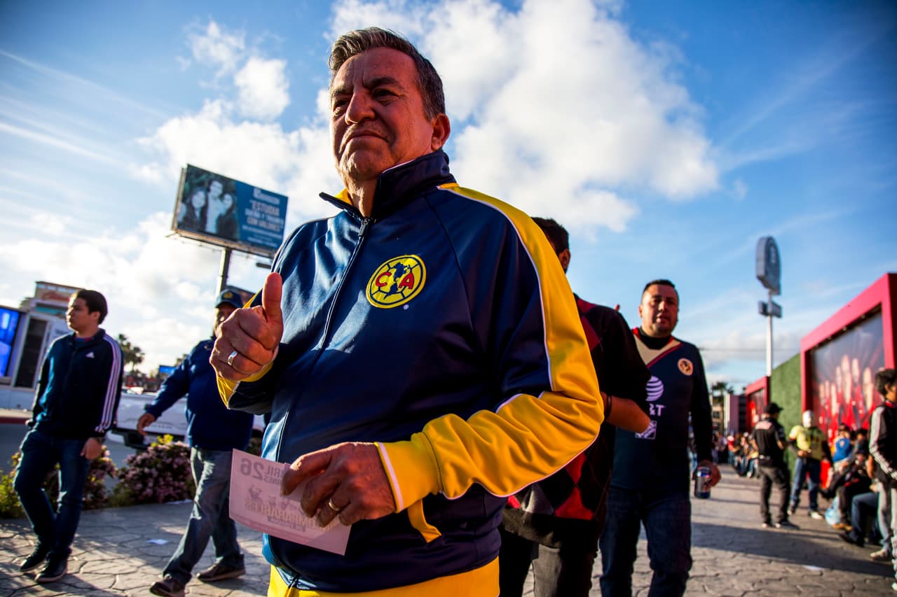La afición azulcrema acudió sin temor alguno y confiando en su equipo.