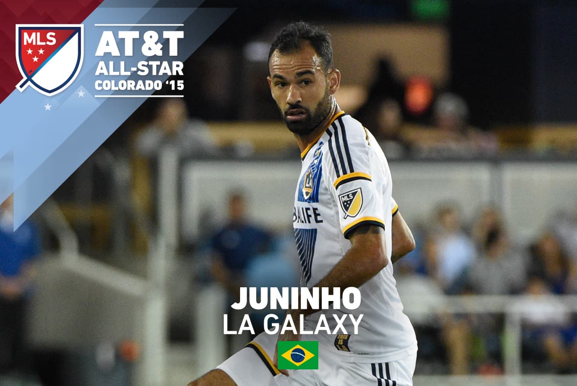 El eje central del mediocampo del Galaxy, Juninho será el tercer brasileño en el Equipo de las Estrellas de la MLS