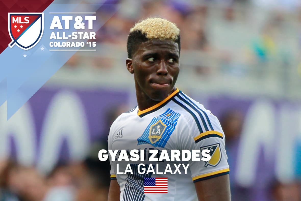 La promesa del fútbol estadounidense, Gyasi Zardes, jugará su primer partido de las Estrellas. El canterano del LA Galaxy reemplaza a Robbie Keane.