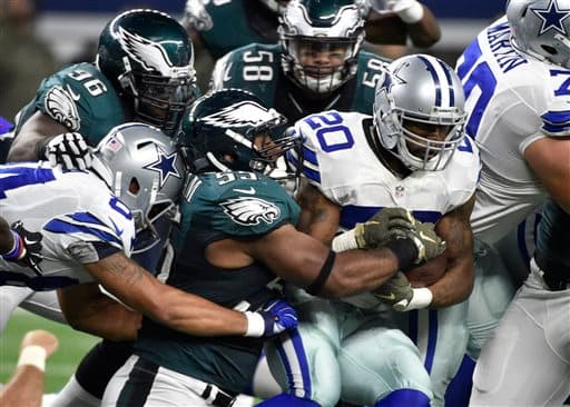 Drama en todo momento se vivió en el juego en que los Eagles derrotaron en tiempo extra a los Cowboys 33-27. Aquí las mejores tomas del duelo.