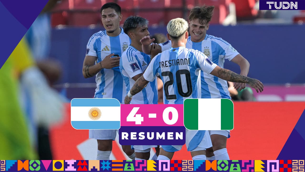 Resumen | Argentina golea y se cita con México en el Mundial Sub-20
