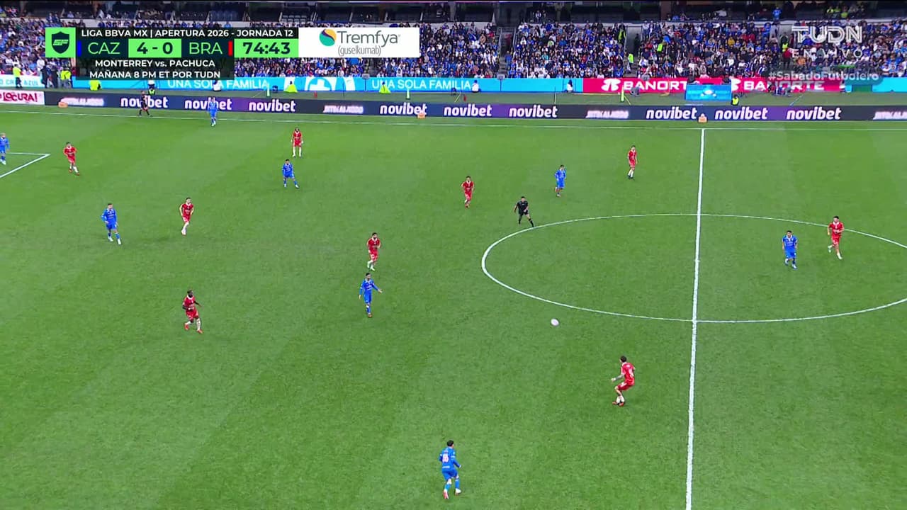 ¡GOL!  anota para Cruz Azul. Rogelio González