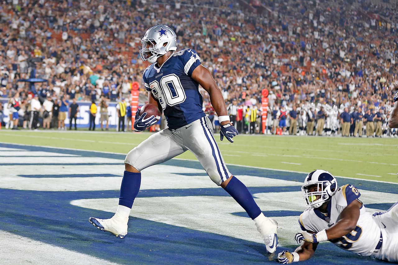 Rico Gathers espera convertirse en un TE estrella con los Dallas Cowboys.