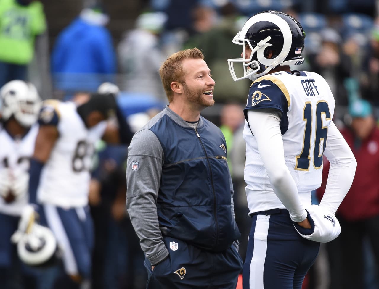 Las instrucciones de McVay a su quarterback, Jared Goff, fueron seguidas al pie de la letra durante el juego.