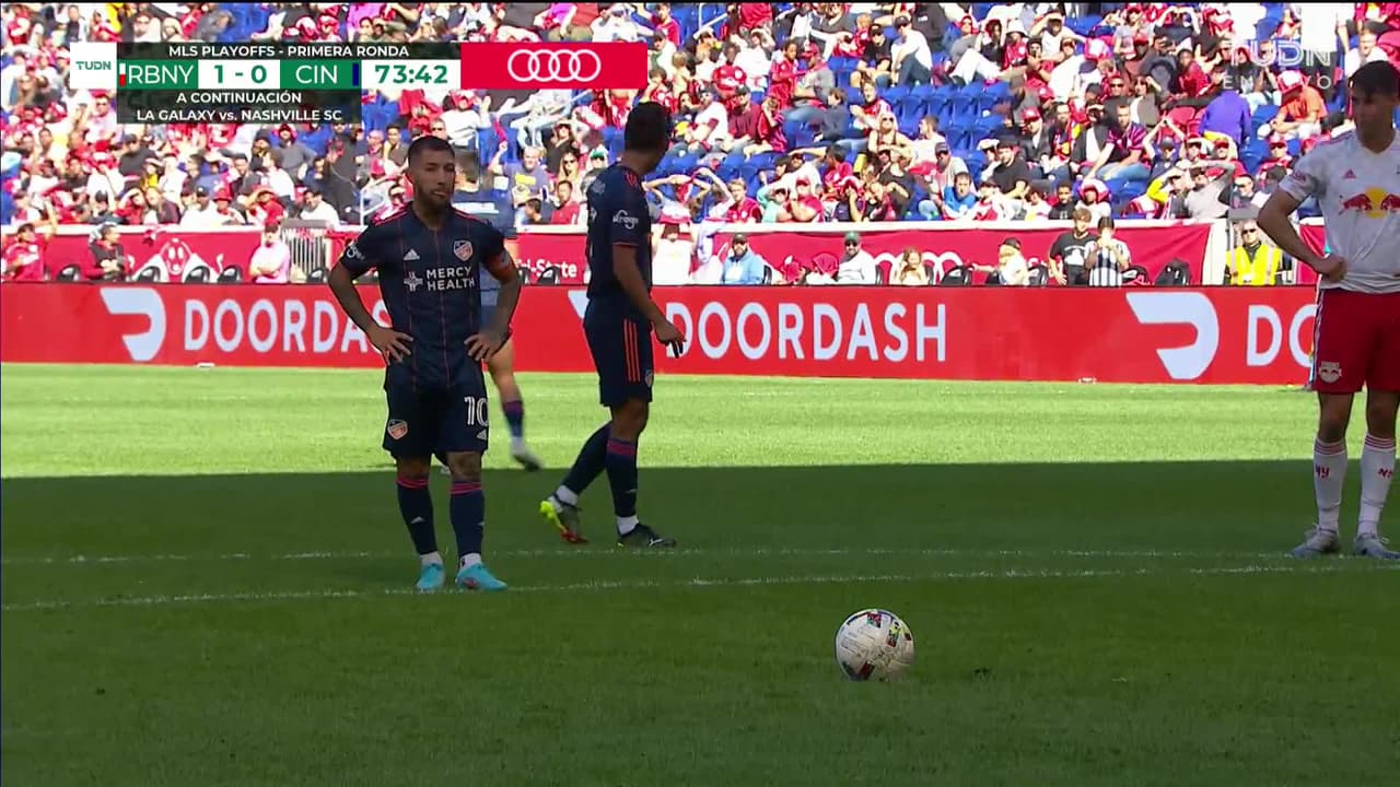 ¡GOL!  anota para FC Cincinnati. Luciano Acosta