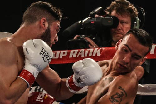 Rodríguez obtuvo el triunfo por decisión unánime luego de enviar dos veces a la lona a Belmontes para al final imponerse con una puntuación de 80-70, 80-70 y 78-72.