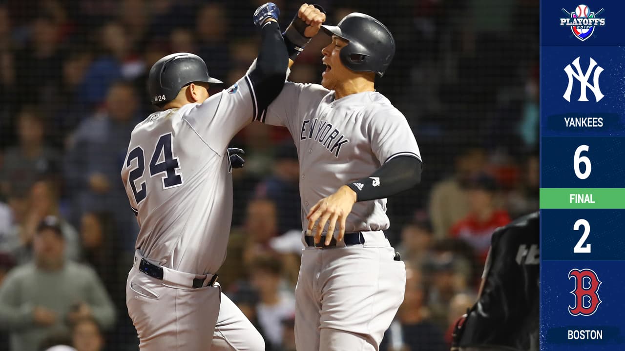 Con jonrones de Judge y Sánchez, Yankees vencen a Boston y empatan Serie Divisional