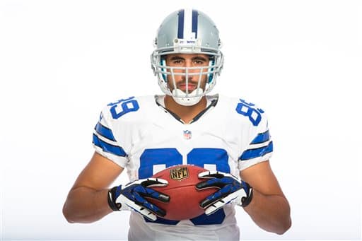 El TE de los Dallas Cowboys entra a su tercer año en la NFL este 2015, checa sus mejores imágenes (AP-NFL).