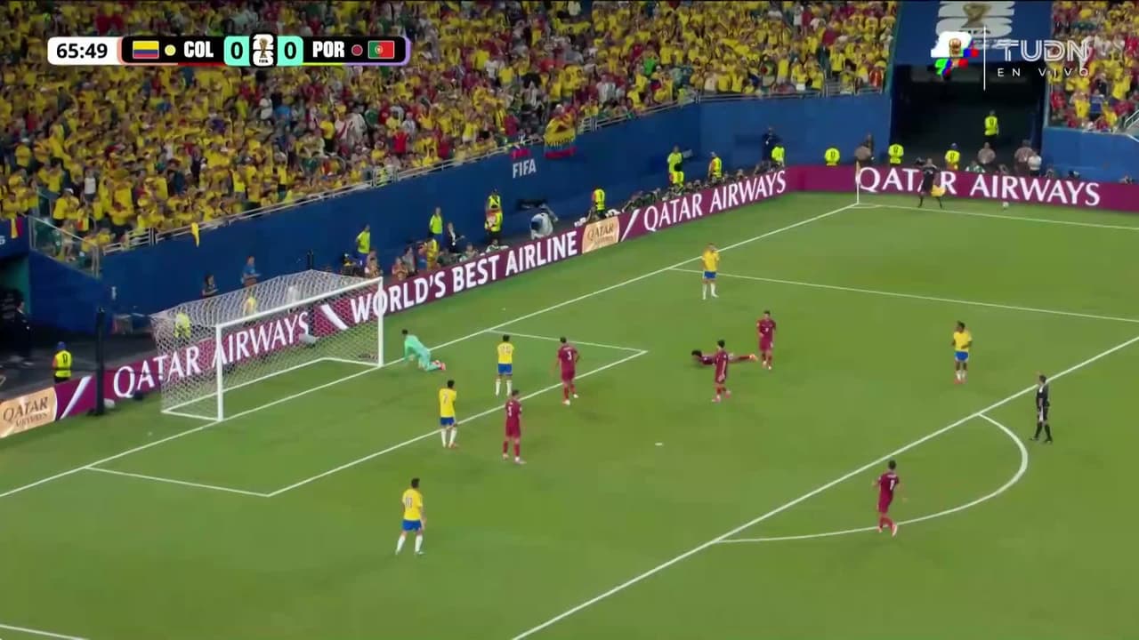 ¡Colombia insiste! Arias y Luis Díaz rozan el gol ante Portugal