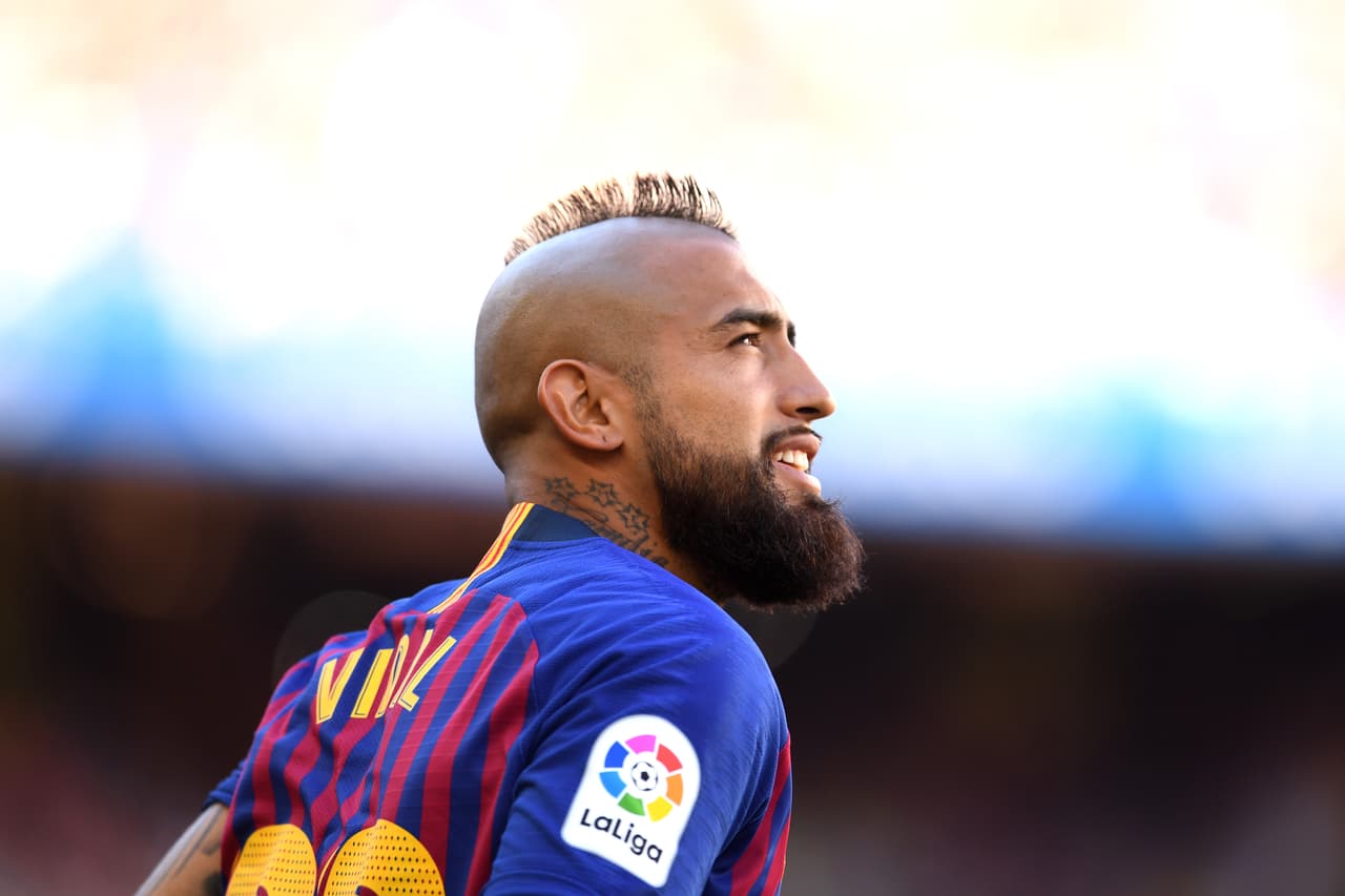 Arturo Vidal, uno de los nuevos del equipo blaugrana, recibió muchos aplausos desde las tribunas así como Malcom, Arthur, Clement Lenglet.
