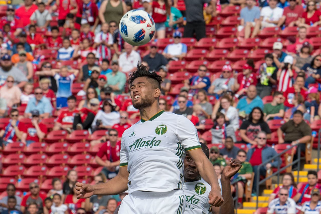 Con los dientes apretados, Portland Timbers cosechó su primer punto en la MLS 2018 al igualar 1-1 como visitante frente a FC Dallas. Bill Tuiloma colaboró para restar ocasiones al ataque del conjunto texano. (USA Today Images)