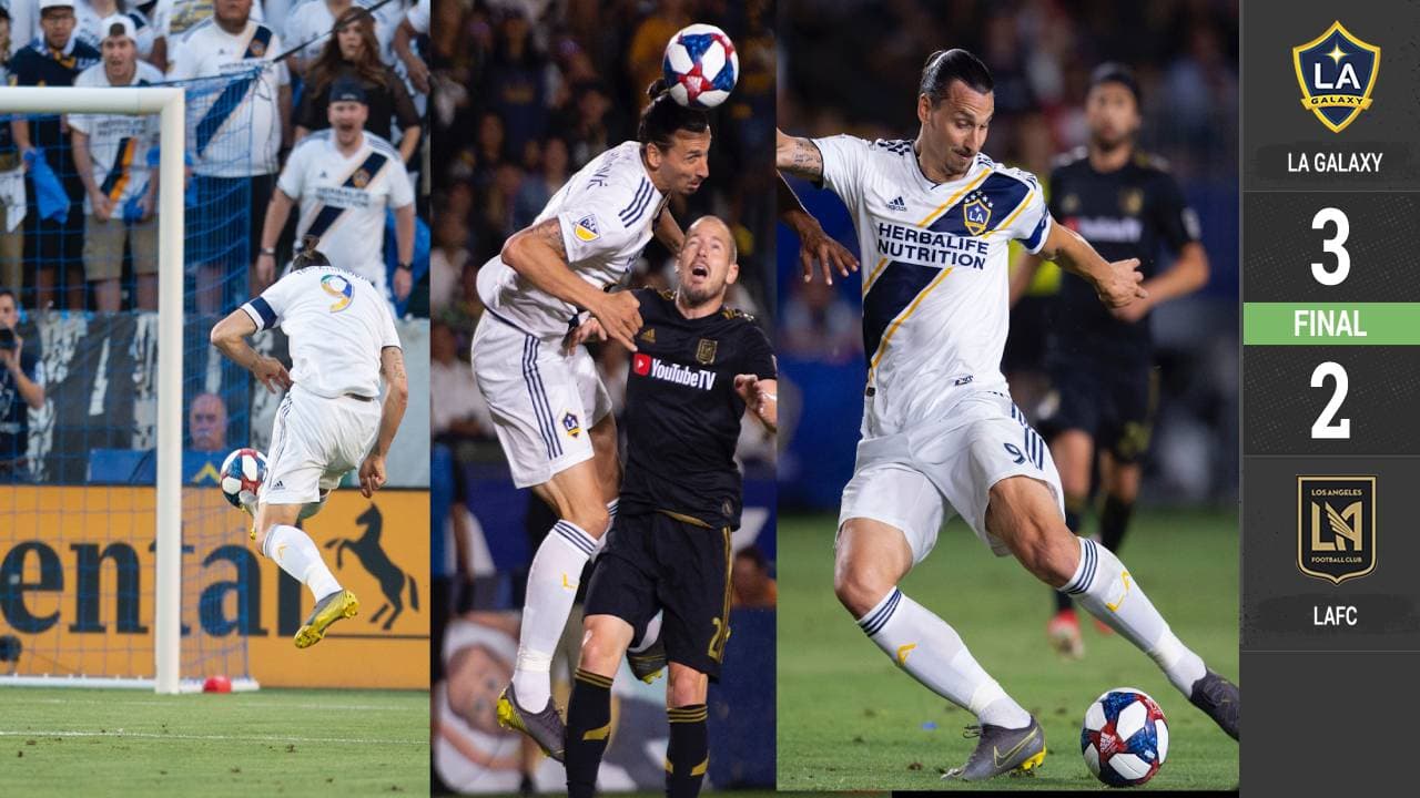 Zlatan le demuestra a Vela quién manda en el Derbi angelino con soberbio hat-trick