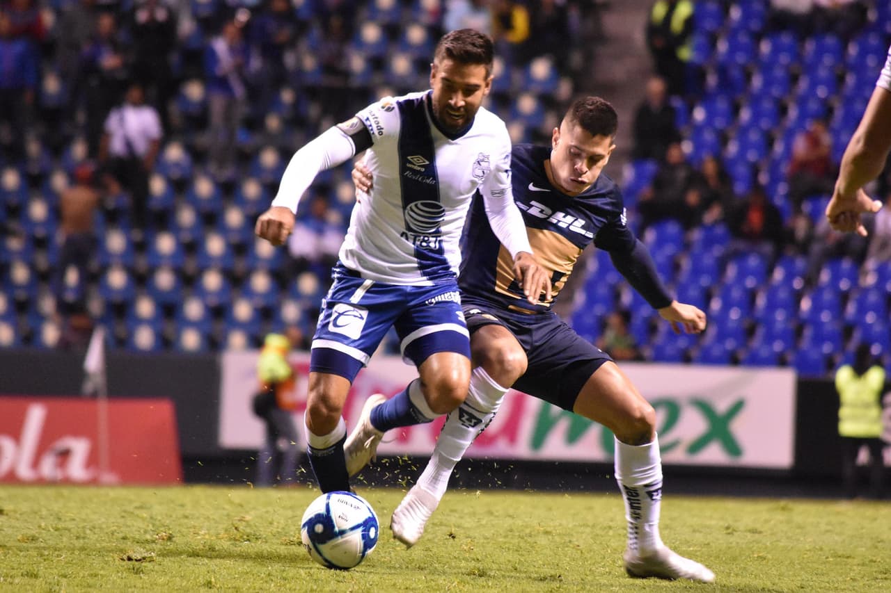 El Puebla se adelantó al minuto 60 con gol de Jorge Zarate, Pumas logró el tanto del empate al minuto 85 tras un gran disparo de Juan Iturbe.