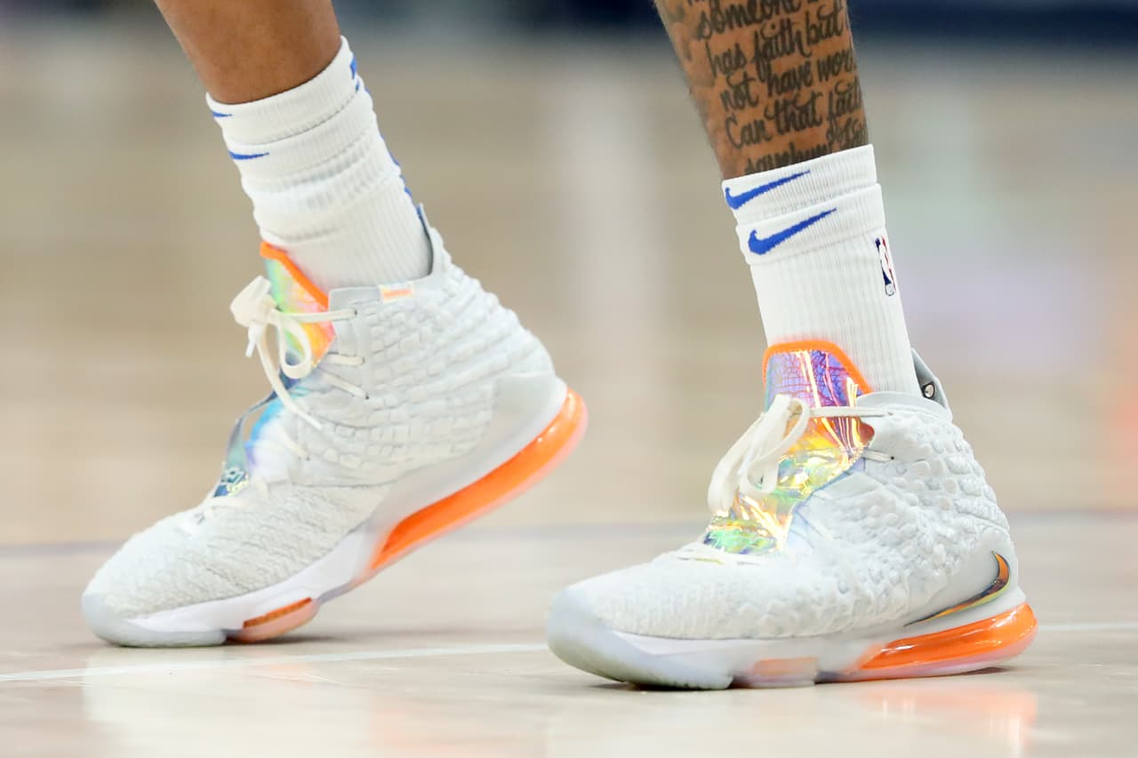 Los tenis de Markelle Fultz #20 de Orlando Magic.